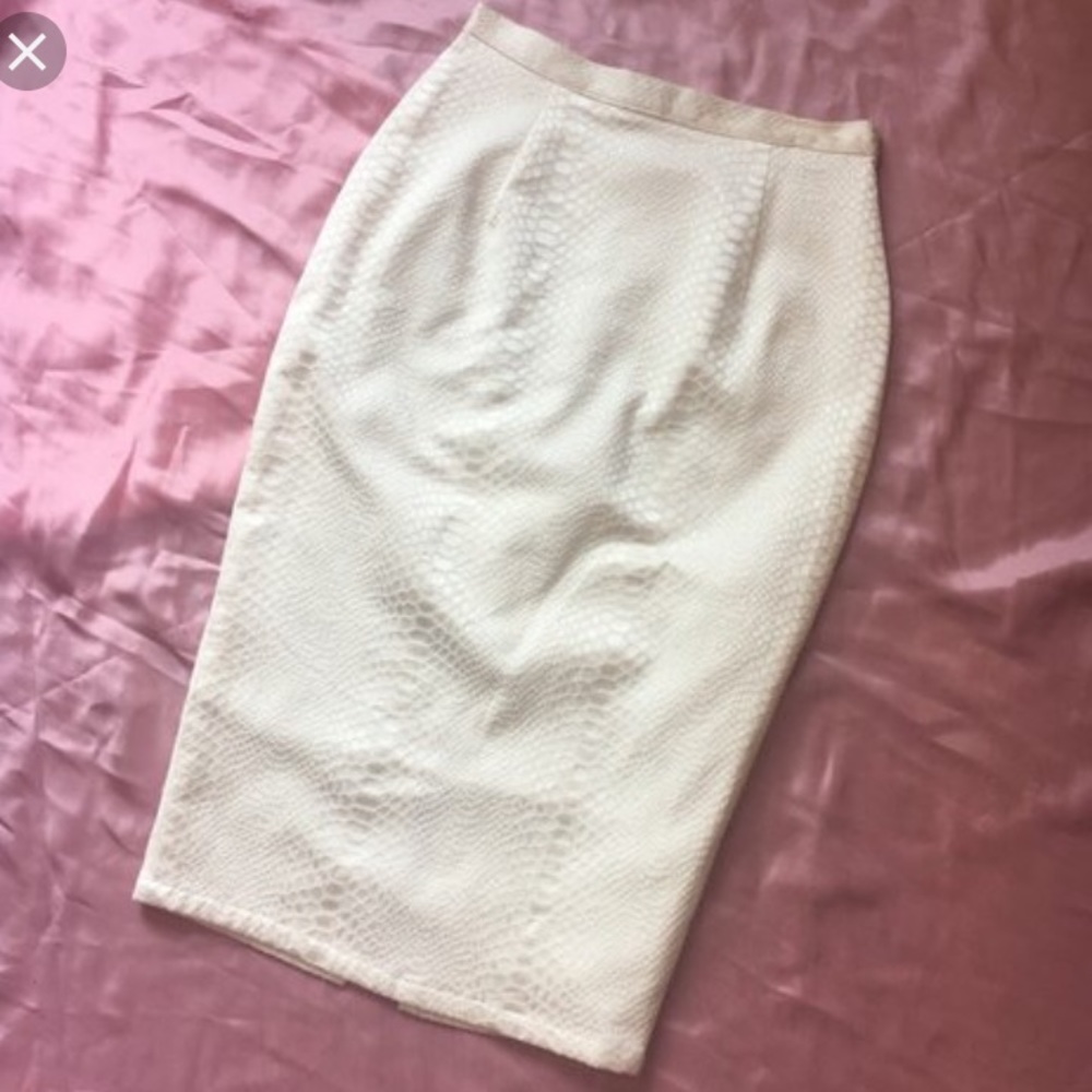 Misha Collection xs white pencil skirt